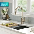 thumbnail image 3 of KRAUS Oletto Touchless Sensor Pull-Down Single Handle Kitchen Faucet in Spot-Free Antique Champagne Bronze, 3 of 7