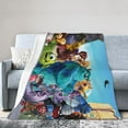 thumbnail image 5 of Monsters Inc Ultra-Soft Micro Fleece Blanket Cozy Blanket Thick Warm Plush Throw Blanket Sofa Cushion 80"X60", 5 of 6