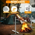 thumbnail image 5 of Electric BBQ Rotisserie Grill Kit Adjustable Height Pig Roaster Grill Automatic Rotating Lamb Hooded Roaster Rack Motor Kit 25W, 5 of 13