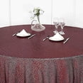 thumbnail image 3 of BalsaCircle 132" Burgundy Sequin Round Tablecloth Wedding Party Events Table, 3 of 7