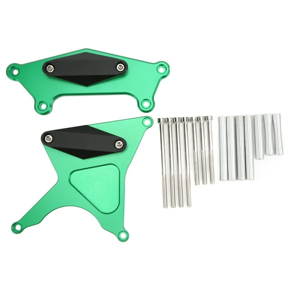 2pcs Motorcycle CNC Aluminium Alloy Clutch Gear Box Cover Engine Crash Guard Replacement for Versys Kle650 2006‑2020