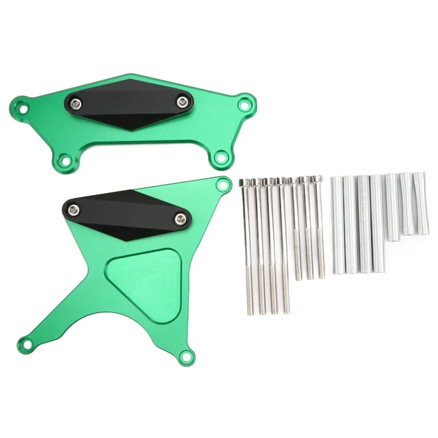 Gear Box Cover, Rustproof 2pcs Engine Crash Guard High Strength Easy Installation For Motorcycle Accessories Black,Green