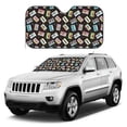 thumbnail image 4 of Bingfone Colorful Retro Tape Car Windshield Sunshade,Sun Foldable Sun Shield Sun Visor for Car - Medium, 4 of 8