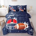 thumbnail image 1 of Erosebridal 3D Rugby Bedding King Comforter Set, Football Player Down Comforter, Soccer Sports Decor, Reversible 7-Piece, 1 of 1
