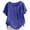 Blue, variant on CFLVAEK Cotton Linen Shirts for Girls Casual Short Sleeve Summer Tshirts Comfy Round Neck T Shirts Solid Color Tops for Teen Girls Blue 14 Years