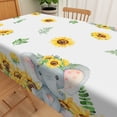 thumbnail image 5 of Nanqianyi Baby Shower Child Birthday Party Tablecloth 60" x 84", Sunflowers Elephant Pattern Kitchen Dinner Decoration, 5 of 10