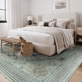 thumbnail image 5 of Jamfeel Rugs for Living Room Vintage Print Non-slip Low Pile Area Rug Ultra-Thin Soft Washble Carpets 4' X 6' Beige, 5 of 7