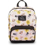 DECADE WEST Fast Forward New York Disney Winnie the Pooh Mini Backpack for Women -- Canvas Disney Pooh Backpack Purse Shoulder Bag for Adults, Teens