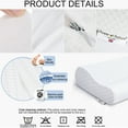 thumbnail image 2 of Power Of Nature Memory Foam Contour Pillow Neck Support Cervical Bed Pillow Side Sleeper Relieve Neck Pain with Washable Zippered Soft Cover, 2 of 5