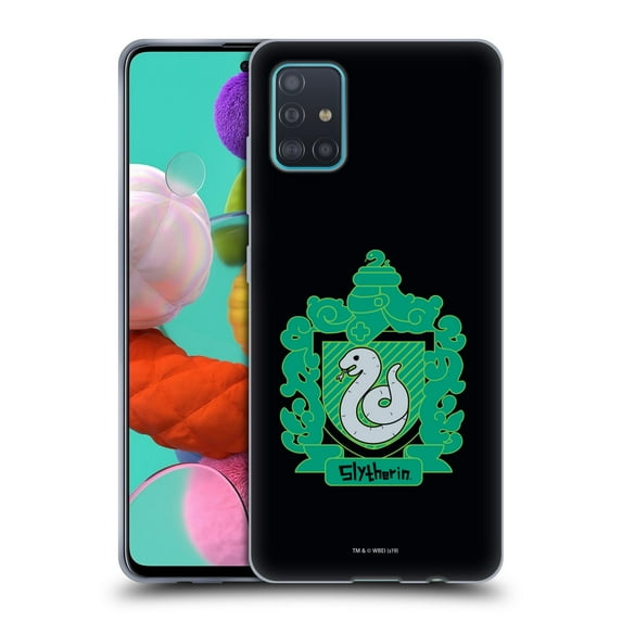 Head Case Designs Officially Licensed Harry Potter Deathly Hallows I Slytherin Crest Soft Gel Case Compatible with Samsung Galaxy A51 (2019)