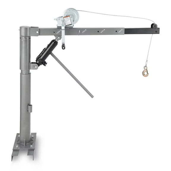 Truck Crane Hoist 1000 lbs Capacity, Truck Jib Crane Hoist Crane Hitch Mount with Four Boom Capacities of 500 lbs, 600 lbs, 700lbs & 1000 lbs, for Lifting Goods