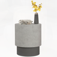 thumbnail image 5 of HOMCOM - Concrete Finish Round Side Table with 4 Adjustable Feet, Lightweight for Indoor & Outdoor, Gray | Ideal for Various Spaces & Uses, 5 of 10