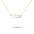 thumbnail image 4 of sweethay Inglés letra doce signo del zodiaco constelaciones tema collar del zodiaco Ins joyería exquisita cadena colgante Libra oro libra de oro 10Conjunto, 4 of 6