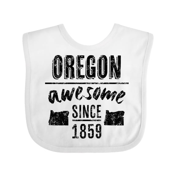 Inktastic Oregon Awesome Since 1859 Boys or Girls Baby Bib