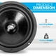 thumbnail image 4 of Woofer de graves medios para coche Pyle PDMR8 de 8 pulgadas, 360 W y 8 ohmios, 4 of 8