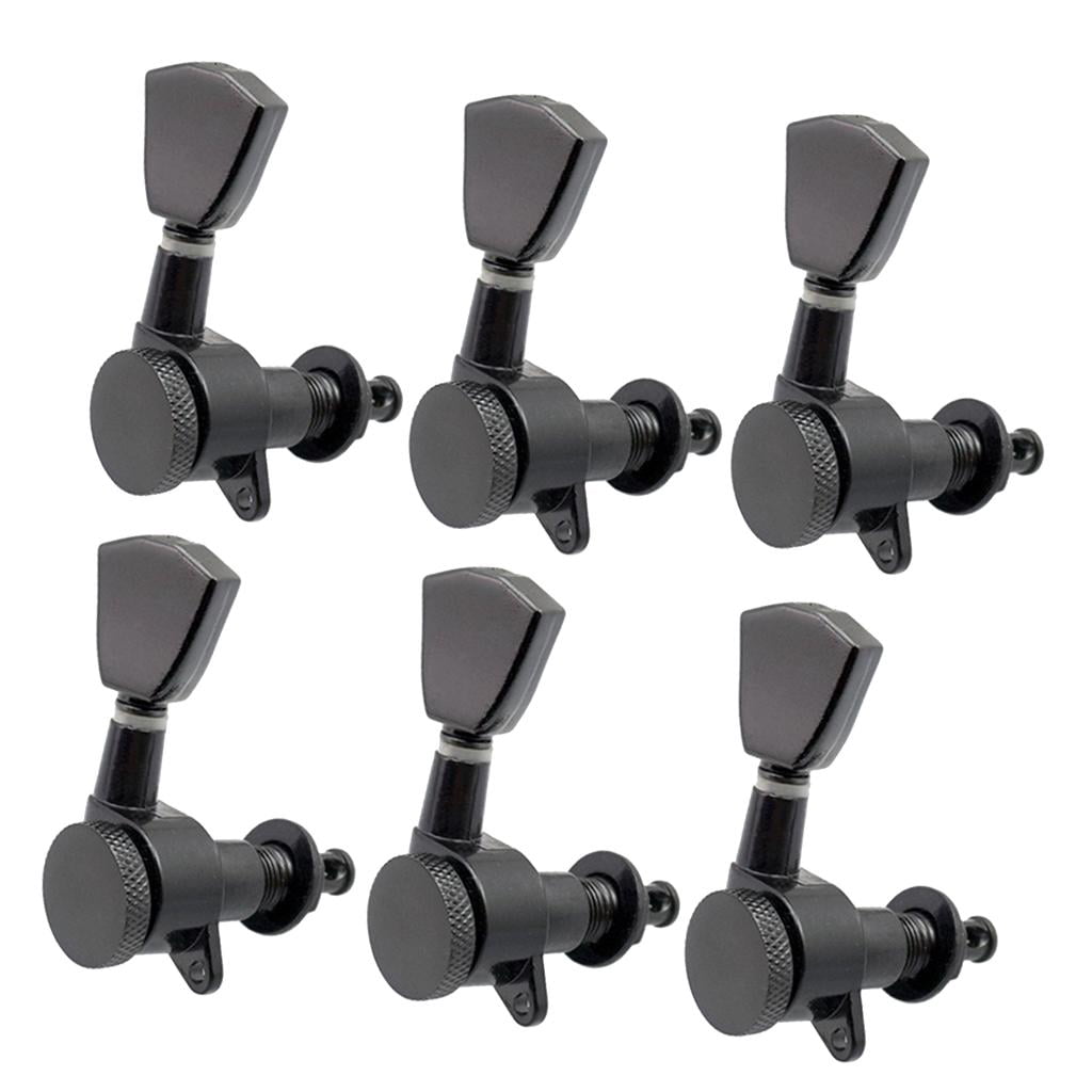 LeeQinersw 6 Pcs 6R Sealed Electric Guitar Tuning Pegs Keys Machine Head Tuners for