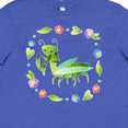thumbnail image 4 of Inktastic Praying Mantis with Flowers and Leaves Youth T-Shirt, 4 of 5