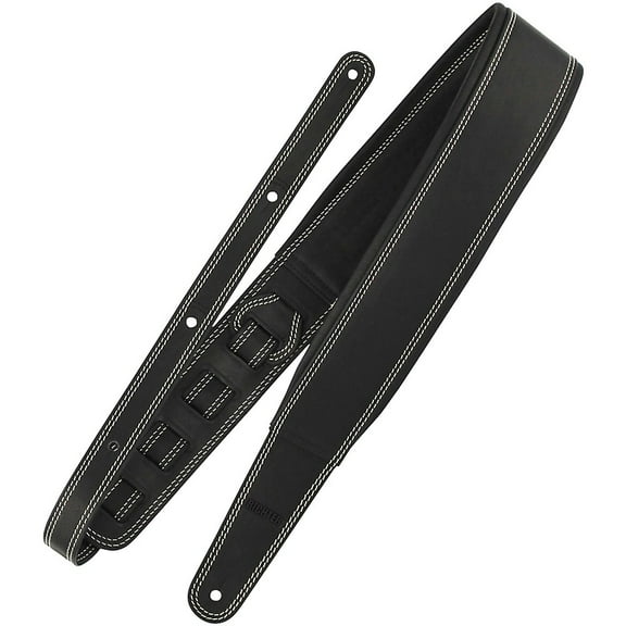 RICHTER Springbreak I Nappa Guitar Strap White Stitches