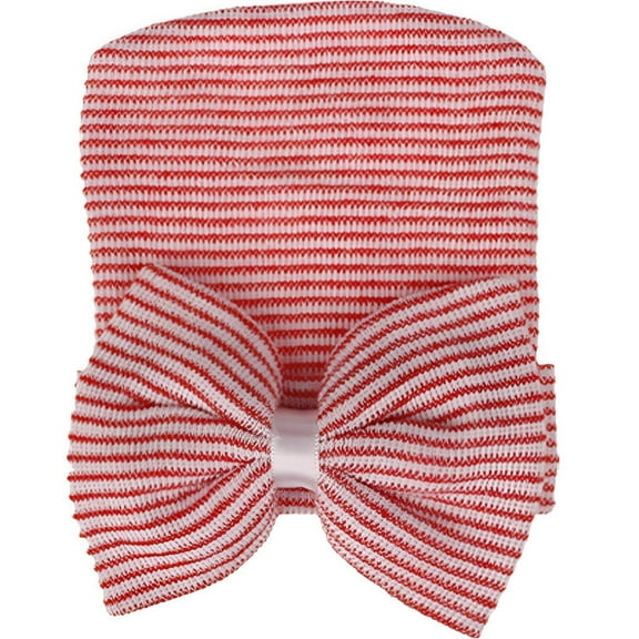 TELOLY Newborn Hats,Snug Insulation Baby Girl Hats,Retains Comfortable Heat Newborn Hat,Red