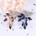 thumbnail image 3 of Exquisite Romantic Elegant Brooch Gift Lady Grape Shape Rhinestone Lapel Pin Costume Accessories, 3 of 8
