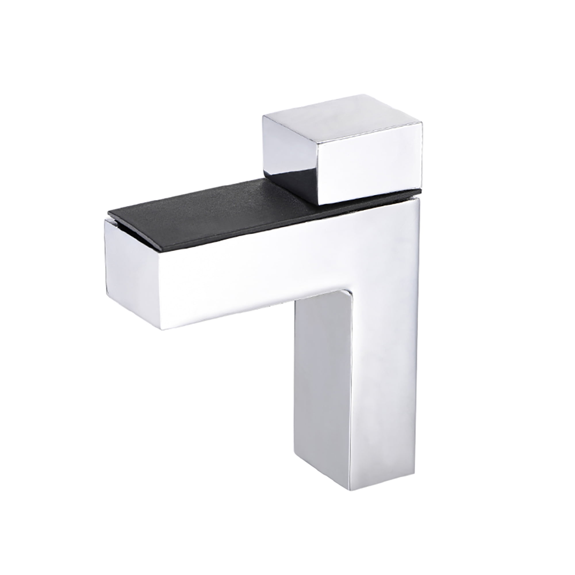 Uxcell Glass Shelf Bracket Zinc Alloy Glass Shelf Clamp Bright Chrome 4 Pack