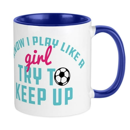 

CafePress - I Know I Play Like A Girl Mugs - Ceramic Coffee Tea Novelty Mug Cup 11 oz