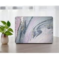 thumbnail image 4 of Hard Shell Case Cover for 2022-2016 Release MacBook Pro 13 inchs Touch ID Cable Tie Model: A1706&A1708&A1989&A2159&A2251&A2289&A2338 M1 Marble 80, 4 of 5
