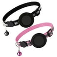 thumbnail image 2 of 2WIN2BUY 2 Packs Compatible with Airtag Dog Collar,Reflective Kitten Tracker Collar with AirTag Holder,Adjustable GPS Pet Collar with Quick Snap Buckle for Cats & Small Dogs,Pink&Black, 2 of 10