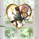 thumbnail image 5 of Pendiente de Acrylic Painted Disc, Ventana Colgante, Adornación de Porch, Estilo Bohemio, Accesorio de Decoración Exterior, Para Jardín, Metal Frame, Colgante para Exterior, para Patio, 5 of 7