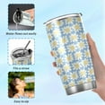thumbnail image 6 of SKYSONIC Cute Daisy Floral Spring Summer 12 oz Stainless Steel Insulated Mug, Double Vacuum Insulated Travel Mug with Lid and Straw, 6 of 7