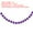 Purple, variant on Uxcell Pom Pom Garland Decorative Hanging Banner Felt Balls for Halloween Thanksgiving Christmas Wedding Birthday Yellow 6.5 Feet