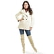 thumbnail image 4 of Abrigo elegante de doble botonadura Roman Fashion 4015 Hueso beige M, 4 of 6