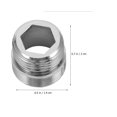 thumbnail image 2 of KAKOWELY 4Ud Adaptador De De Para Cocina Resistente Al Desgaste Con Conexión Para Y Manguera, 2 of 6
