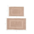 thumbnail image 3 of Jean Pierre New York Sophie Border 100% Cotton Non-Slip Bath Mat Set - Pink Dusty Rose - 17x24/20x32, 3 of 8