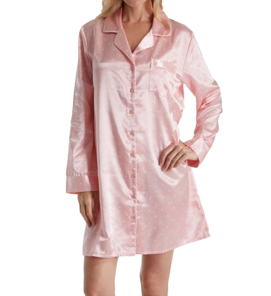 Brushed back satin nightshirt Clearance