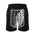 thumbnail image 3 of Attack On Titan Men's Swim Trunks Board Shorts Drawstring Elastic Waist Quick Dry Swimsuits Beach Shorts with Pockets 2XL, 3 of 8