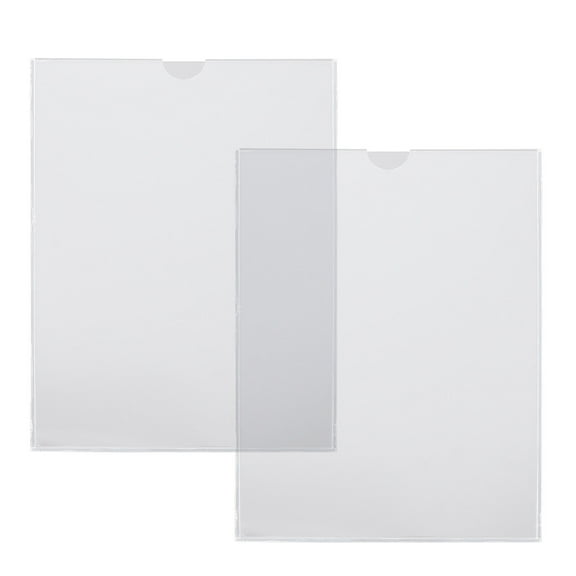 Acrylic Rack for Display Use Transparent Wall Rack A4 Paper Holder SmoothEdges 2Pcs