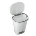 thumbnail image 5 of Rubbermaid, Premium Step On Wastebasket, Plastic, 13 gal, White, 5 of 7