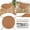 Brun, variante sur LNGOOR Coussins de Siège Ronds pour Chaise de Jardin pour Bistros Extérieurs Tabouret Patio Salle à Manger Quatre Cordes Orange 25*12*1 Orange