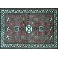 thumbnail image 1 of Ahgly Company Indoor Rectangle Persian Light Blue Traditional Area Rugs, 2' x 5', 1 of 4