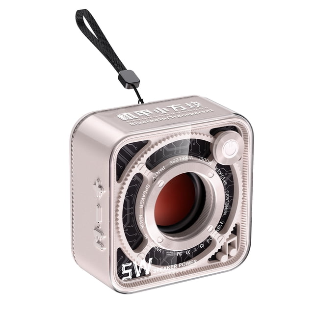Mini Altavoz Mecha Transparente 5W 400mAh Inalámbrico para Party Beach (Beige) Likrtyny Para estrenar