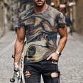 thumbnail image 4 of Birdeem Nouveau T-Shirt Décontracté pour Hommes, T-Shirt de Sport Imprimé, Manches Courtes, Col Rond, Blouses et Chemises, 4 of 5