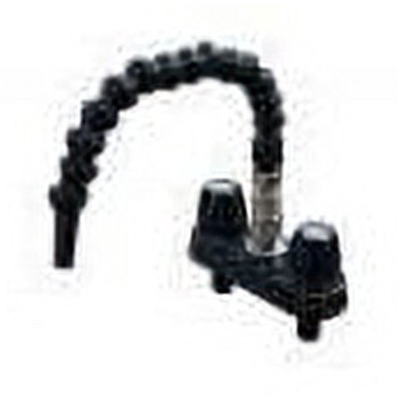 Empire Brass Port de Pulvérisation Extérieure CRD-QDFLX-BLK Valve de Déconnexion Rapide 4 Pouces; Poignée Bouton; Noir; Plastique avec Raccord Rapide en Métal; avec Emballage de Détail