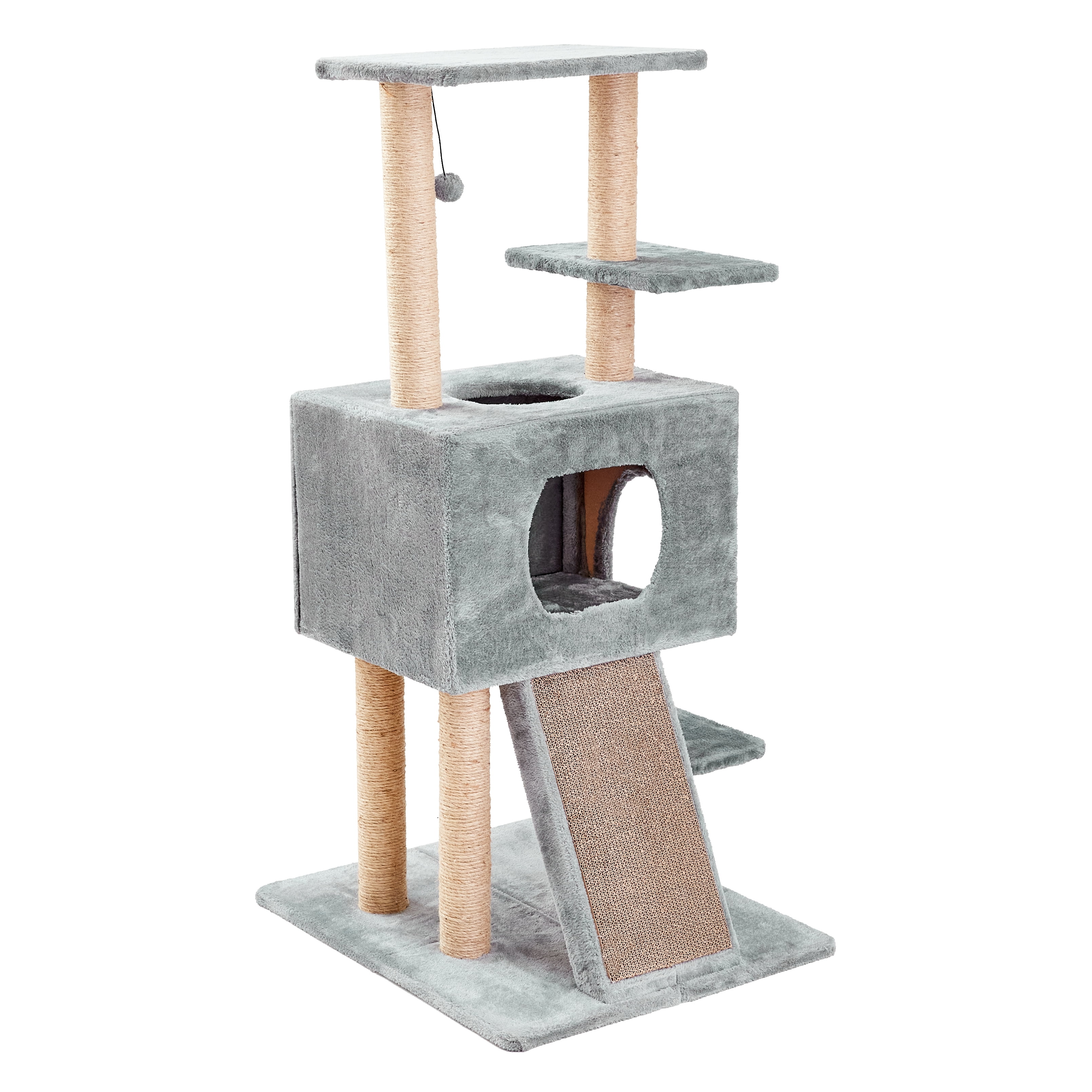 Two by Two Cortland Cat Tower, Scratch Pad and Playground