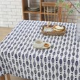thumbnail image 2 of EIMELI Table Cover /tablecloth Cotton Linen Cloth Dust-proof for Kitchen Dinning Tabletop Decoration Lovely Fish Prints Home Dec, 2 of 11