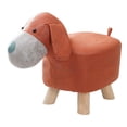 thumbnail image 4 of Animal Footstool Footrest Ottoman Wood Multifunctional Cute Cartoon Room Decor Bench for Porch, Living Room, Entryway, Guest Room, Bedroom red puppy, 4 of 8
