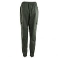 thumbnail image 6 of Women's Cargo Pants Drawstring Elastic Waist Hip Hop Jogger Pants with Pockets, 6 of 10
