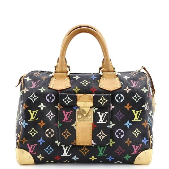 Pre-Owned Speedy Handbag Monogram Multicolor 30 By Rebag