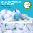 thumbnail image 6 of Eurotex Bean Bag Filler Shredded Memory Foam for Pillow Stuffing, Couch Pillows, Cushions ( lbs 10), 6 of 18