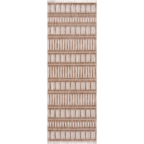 United Weavers Chelsea Yeager Brown Runner Rug 2'7" x 7'2"